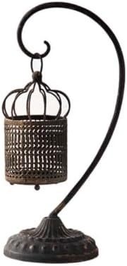 Birdcage Candle Holder Lantern with Stand, 16.14 in by Unknown