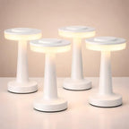Riakrum 4 Pcs LED Cordless Table Lamp Bulk Rechargeable,White by Riakrum