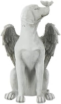 Resin Memorial Dog Angel Statue, Outdoor Garden Grave Tribute Stone by Unknown