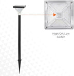 Gama Sonic Luxor Solar Pathway Light, Black Aluminum, 50 Lumen LED Landscape Solar Path Lamp - 2 Pack (146iP250080) - Image 6