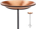 Good Directions Dimpled Copper Bird Bath on Garden Pole 13" by GoodDirections