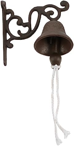 ORFOFE 1pc Antique Style Door Bell Handcrafted Iron Door Chime Wireless Wall Bell Accessory by ORFOFE