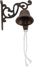 ORFOFE 1pc Antique Style Door Bell Handcrafted Iron Door Chime Wireless Wall Bell Accessory by ORFOFE