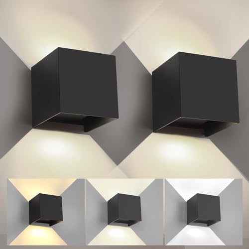 Outdoor Wall Lights 3CCT Adjustable, Up and Down Wall Sconce 2 Pack by Unknown
