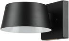 Globe Electric 44782 LED Integrated Outdoor Wall Sconce, Matte Black, 8W, 650 Lumens, 2700 Kelvin, Back Porch Lights, Front Patio, Garage Fixture, Exterior Lighting for House - Image 5