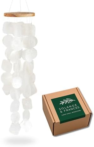 Natural Capiz Shells Wind Chimes for Outside House Decor by SolangeFrances
