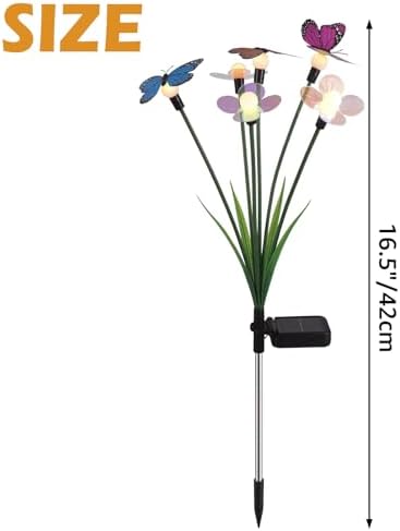 Hoikwo Solar Garden Flower Lights 4 Pack - Image 2