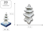 Garden Pagoda Figurine Stone Yard Decoration Japanese Pagoda Sculpture Front Door Ornament Concrete Statue Pagoda Decor - Image 2
