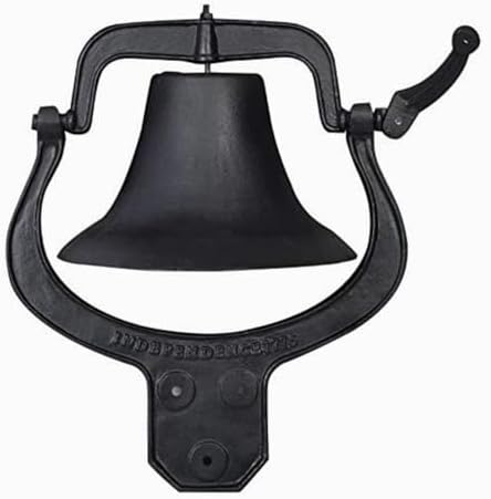 14'' Large Heavy Cast Iron Dinner Bell Antique Vintage Style Farmhouse Bell - Image 2