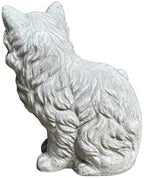Solid Rock Stoneworks Furry Cat Concrete Garden Statue, 11 Inches Tall, Memorial - Image 4