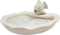 Sunnydaze 7" Fish Spout Tabletop Water Fountain, Ceramic, White by SunnydazeDecor