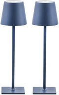 CHLORANTHUS 2 Pack Cordless Table Lamps, 3 Colors Stepless Dimming, 5000mAh Rechargeable Battery LED Desk Lamp for Bedroom/Couple Dinner/Desk/Cafe/Dining Room/Terrace by CHLORANTHUS