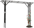 Garden Arch Trellis - 141" L x 106" H Supersize Flattop Garden Arch by BUKLIYNHorticulturalProducts