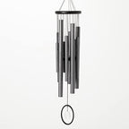 Woodstock Chimes Signature Collection, Chimes of Crystal Silence Medium (27'') Antique Silver Wind Chime for Outdoor, Patio, Home or Garden Decor (SLCAS) by WoodstockChimes