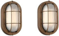 WISBEAM 2 Pack LED Bulkhead Light Bronze, Outdoor LED Wall Light for House, Dimmable, 6W Replace 60W, 450 Lumen 3000K Daylight White 80CRI, Waterproof, ETL Rated by WISBEAM