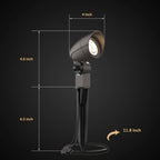 12V AC LED Landscape Spotlights 3W 200LM Brown 8PK - Image 6