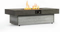 Outdoor Fire Pit Table Propane Gas Fire pits Outdoor Fireplaces 47.2'' Rectangular Firepit Table, 50,000 BTU Fire Table for Patio Set, Two Options of Assembled Hight Grey. by Unknown