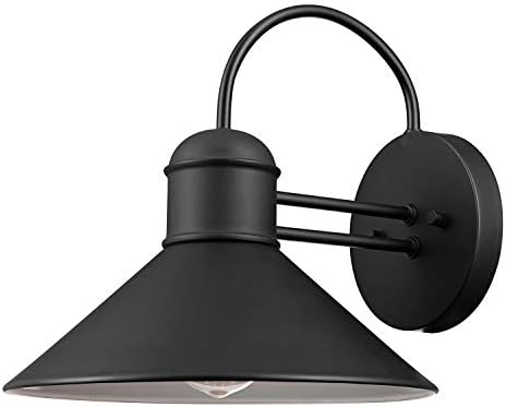 Globe Electric 44165 1-Light Outdoor Wall Sconce, 2-Pack, Weatherproof, Black Finish, Outdoor Lighting Modern, Wall Lighting, Porch Light, Front Porch Décor, Patio Décor, Outdoor, Bulb Not Included - Image 5