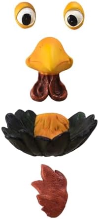 Tree Face Bird Feeder Decor Garden Decoration,Tree Hugger Yard Art Garden Decoration,Creative Multifunctional Cute Statue Yard Art Tree Hugger Sculpture for Outdoor - Pig(Chicken) - Image 2
