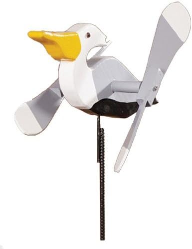 Pelican Whirligig/Whirly Bird Garden Spinner Lawn Decoration Amish-Made by Dress+The+Yard