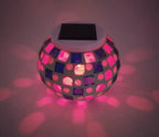 yuans Solar Table Light, Solar Mosaic Lights Color Changing Solar Glass Ball Garden Lights Waterproof Solar Night Lights Table Lamps (I) - Image 6
