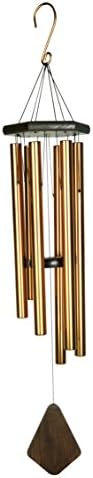 Nature’s Melody Premiere Grande Tunes Wind Chimes – Outdoor Windchime with 6 Tubes Tuned to E Pentatonic Scale, Rustproof Aluminum, Beech Wood & S Hook Hanger for Sympathy, Memorial Gift or Zen Garden - Image 4