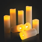 Flameless Battery Operated Led Candles10-Key Remote 24Hours Timer Set of 9 - Image 2