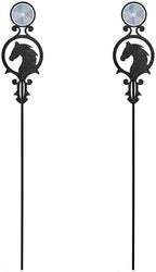 Touch of Class Pathways Driveway Marker Stake, Horse, Black, Set of 2 by TouchofClass