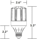 KASTLITE 14W Bollard Retrofit LED Light, 3000-5000K CCT, E26 Medium Base - Image 3
