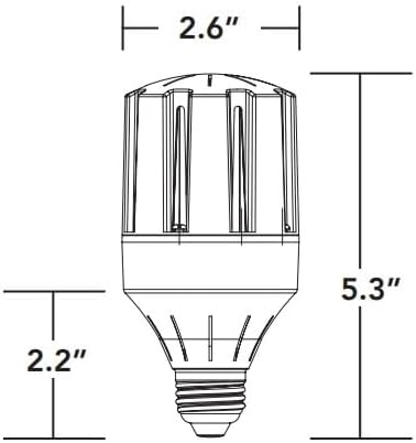 KASTLITE 14W Bollard Retrofit LED Light, 3000-5000K CCT, E26 Medium Base - Image 3