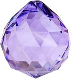 100mm Large Crystal Prism Suncatcher for Windows Hanging, Colorful Glass Crystal Sun Catcher Beads Pendants Maker Balls for Indoor Outdoor Garden Feng Shui Home Decor Purple by YlobdolY