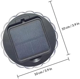 Uonlytech Xmas Solar Lamp 2pcs Acrylic ABS Wall Light for Fence Panels - Image 2