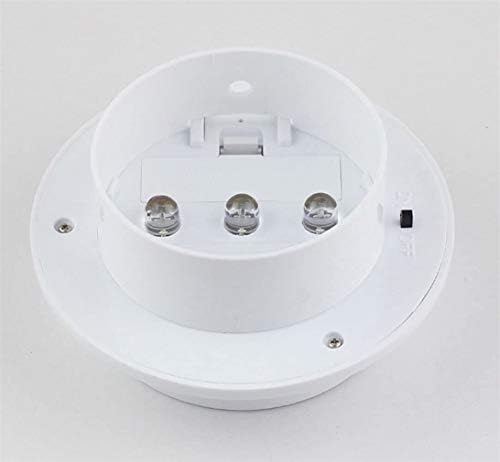Ulalaza 6Pcs Outdoor Solar Gutter Lights Smart LED Night Light for Yard Driveway Lawn Pathway (White) - Image 3