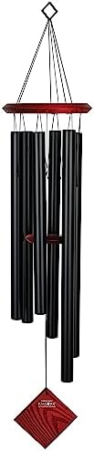 Woodstock Chimes Pluto Wind Chime for Outside 37" Black Medium Tone Sound for Outdoor Garden, Patio, Porch Decor Gifts, Encore Collection, DCK37 by WoodstockChimes