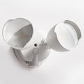 LED Flood Lights Outdoor, 1500 Lumen Dual Head Outside Light, No Motion Sensor, Security Lights Replaces Halogen, 3000K/5000K IP65 Hardwired Mount for House Yard,Garage,Patio(White) by CELAVY