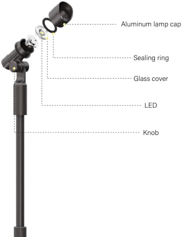 Malibu Low Voltage LED Telescoping Spotlight Wall Light Outdoor Spotlight Waterproof Lighting for Driveway, Yard, Lawn, Flood, Garden, Outdoor Lighting 8406-2606-01 - Image 6