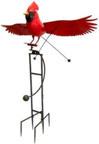 Esschert Staked Metal Giant Flying Cardinal Rocker, 84" H by BestNest