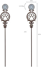 Touch of Class Pathways Driveway Marker Stake, Paw Print, Bronze, Set of 2 - Image 3