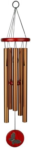 Woodstock Chimes Signature Collection, Woodstock Habitats Chime, 26'' Bronze, Butterfly Habitats and Nature Wind Chimes for Outdoor, Patio, Home or Garden Décor (HCBRB) by WoodstockChimes