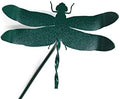 Bugs, Bees and Butterfly Garden Yard Stake Sign 20 to 33 Inches Tall (Dragonfly Stake 20" Tall, Hammered Dark Green) by Handmade