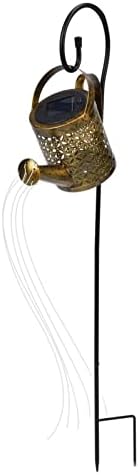 Solar Watering Can Lights Automatic Rust Proof Kettle Shape Lantern (Small 12.5x9.5x4.5CM G Type) - Image 5