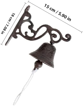 Metal Bird Wall Hanging Doorbell Vintage Garden Decor Welcome Sign - Image 2