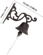 Metal Bird Wall Hanging Doorbell Vintage Garden Decor Welcome Sign - Image 2