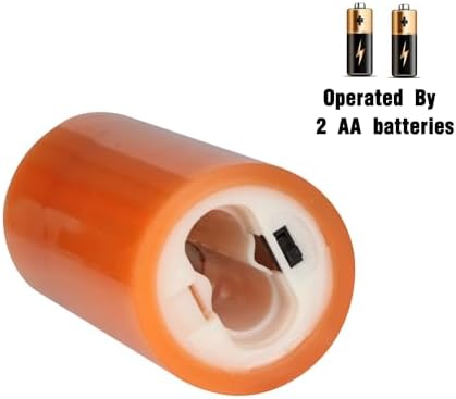 Vinkor Flameless Candles Battery Operated Candles Real Wax Pillar LED Candles with 10-Key Remote and Cycling 24 Hours Timer (Orange Set of 9) - Image 7