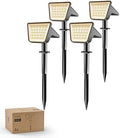 Philips 4 Packs Solar Spot Lights Outdoor Waterproof, 28 LED 3000K Solar Powered Landscape Pathway Lights, Dusk to Dawn Solar Spotlights for Garden, Yard, Lawn, Walkway, Driveway by Unknown