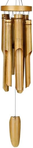 Woodstock Chimes Asli Arts Collection, Ring Bamboo Chime, Large (37'') Natural, Bamboo Wind Chimes for Outdoor, Patio, Home or Garden Décor (C255) by WoodstockChimes