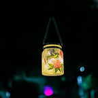 Mason Jar Solar Lights LED Hanging Lanterns Outdoor Table Lamps Garden Lawn Patio Yard Decorations Ornaments Hummingbird Warm White - Image 7