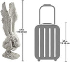 Design Toscano KY30700 Extended Grace Angel Garden Statue, 24 Inch, Antique Stone - Image 5