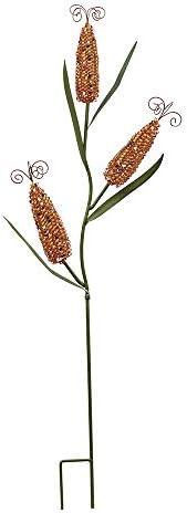 45" H Metal Corn Decorative Garden Stake Outdoor Thanksgiving Decorations by KKILIPES