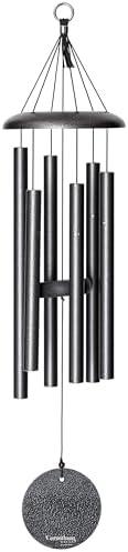 Corinthian Bells by Wind River - 27 inch Silver Vein Wind Chime for Patio, Backyard, Garden, and Outdoor Decor (Aluminum Chime) Made in the USA by CorinthianBells